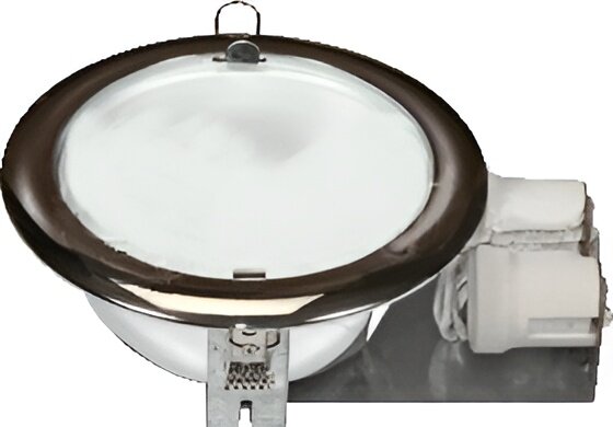 Светильник круг. под металлогалог. лампу н/пов.220V Rx7s 150W белый  (MH1028 HQI WH)