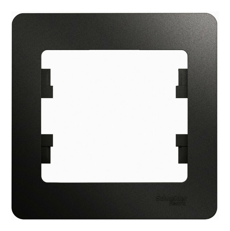 Рамка Glossa 1-ая антрацит GSL000701