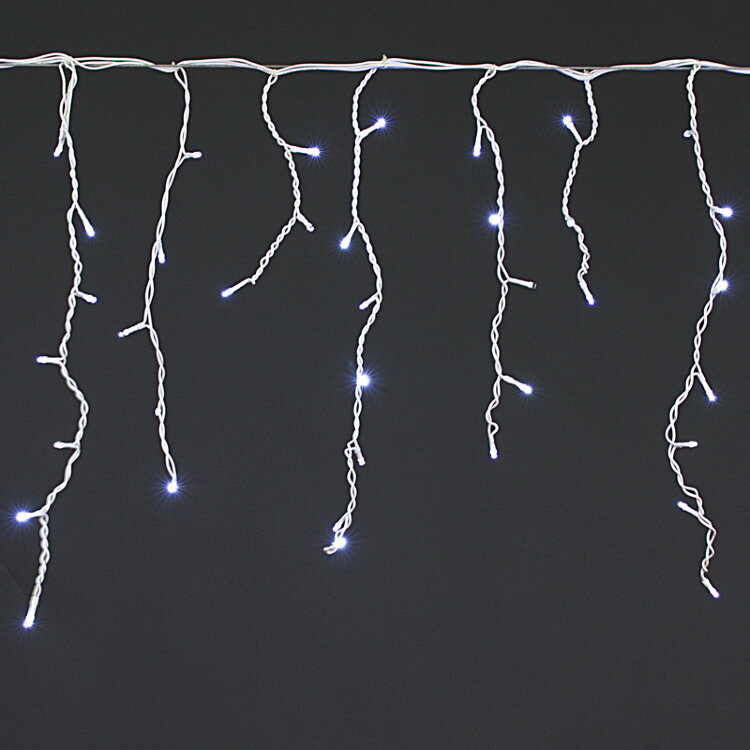 Бахрома светод. 3*0,6м (140LED) A-012R WT FLASH провод белый