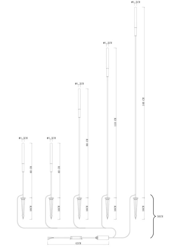 Грунтовый светильник Arte Lamp MUSTER A1083PA-5BK