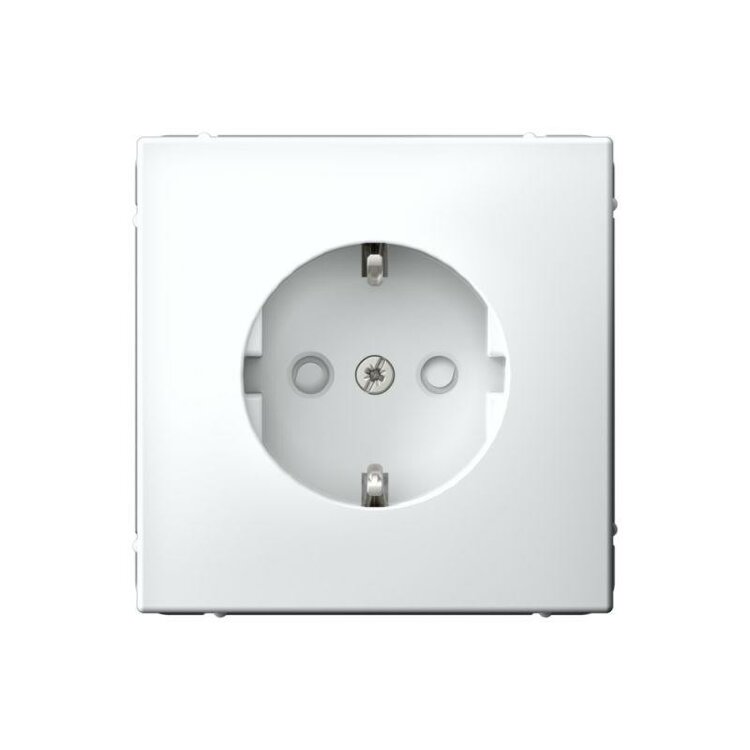 SE ArtGallery Белый Розетка с/з со шторками 16А механизм SE GAL000145