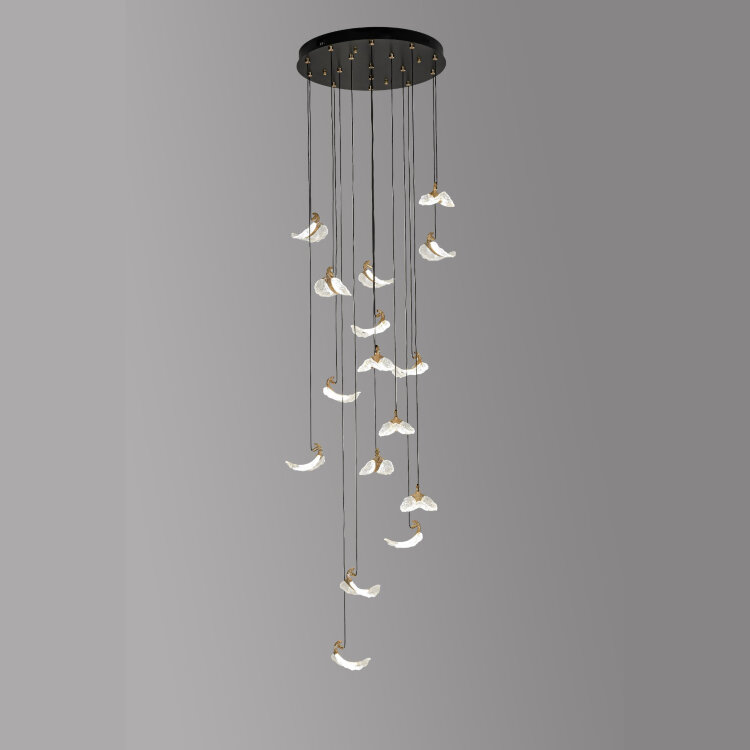 Люстра 78156-T16  GD/BK D600*H1300 LED 150W 3000-6000K Д/У