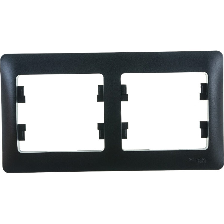 Рамка Glossa 2-ая антрацит GSL000702