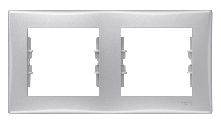 SE Sedna Рамка 2-я гориз.алюминий SDN5800360