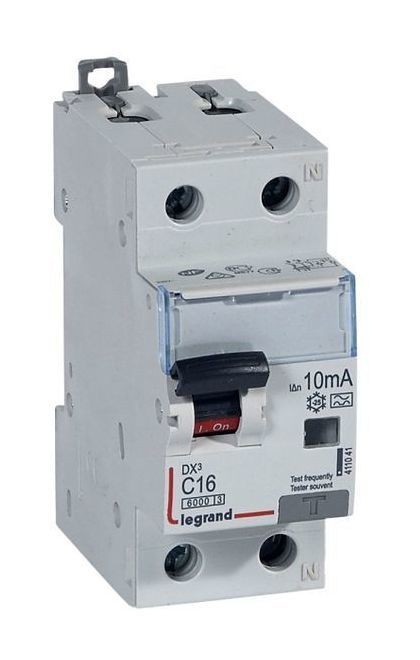 Legrand RX3 Дифференциальный автоматический выключатель 1P+Н 30мА 16А (AC)