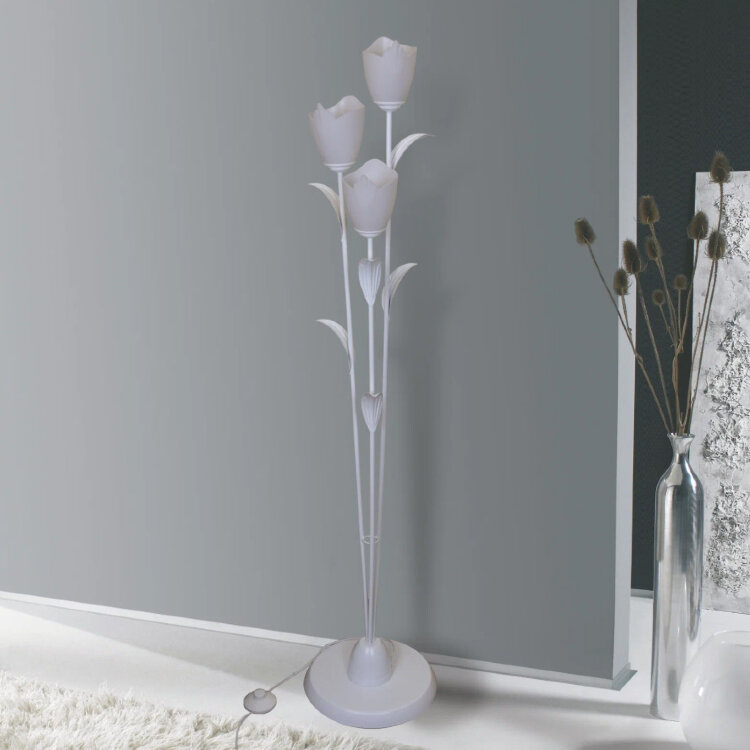 Торшер 1039/3 белый  220V 15W E27