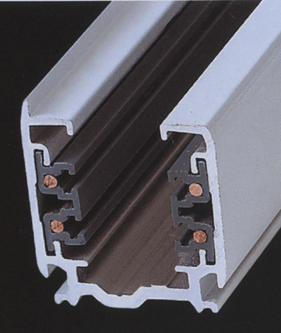 Трек 4-линейный  квадратный 2m белый, трехфазный (4 TRA)