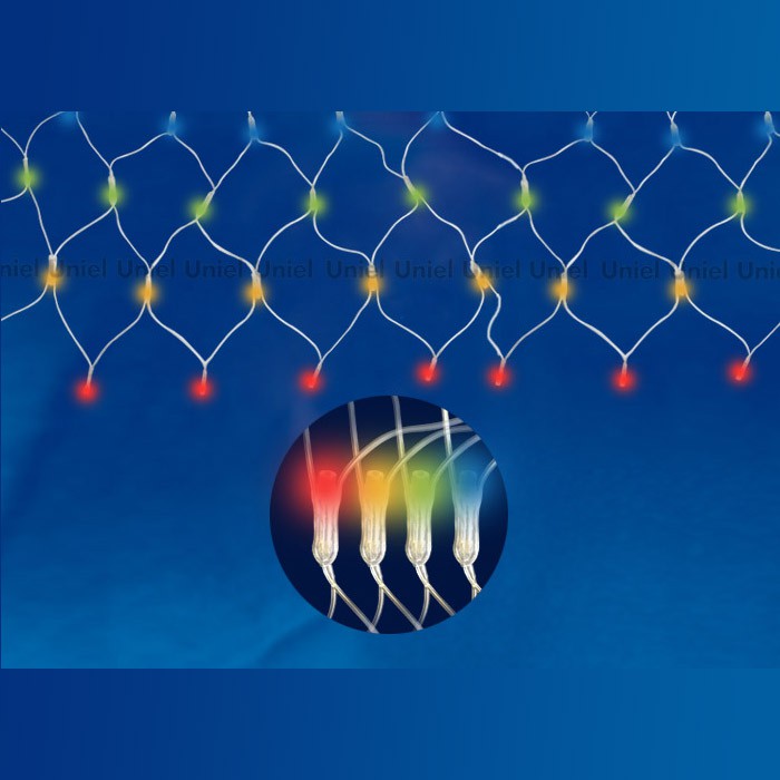 Сетка светодиодная Uniel  ULD-N4207-320/DTA Multi IP20 320 светод, 4.2*0.75м, разноцветн.