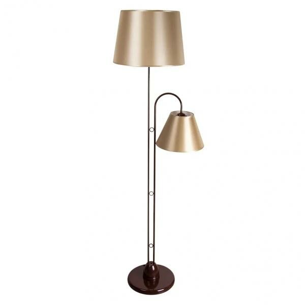 Торшер 1063/2 коричневый+шампань  220V 15W E27