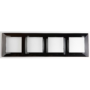 Рамка SIMON 15 4 поста, чёрн.глянец 1500640-032