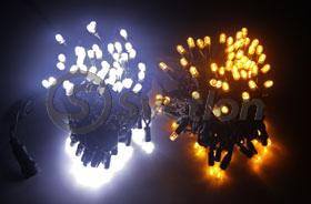 Гирлянда "LED Стринг Лайт"10м 100 Led бел. фиксинг outdoor IP44 (без шнура подключения)
