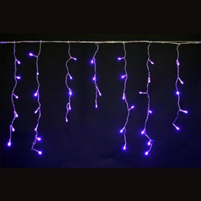 Бахрома светод. 3*0,6м (140LED) A-012 BL провод прозр, синяя, с контроллером