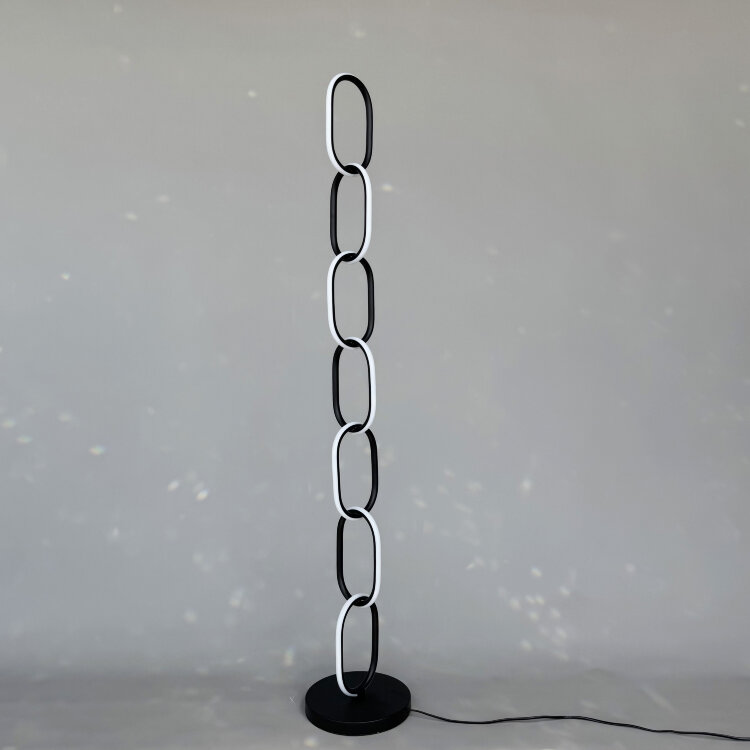 Торшер AURA RINGS FL012 BK LED