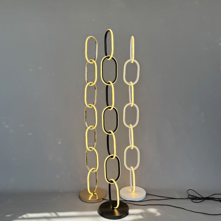 Торшер AURA RINGS FL012 BK LED