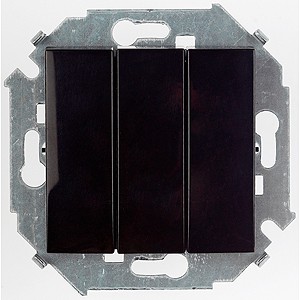 Выключатель SIMON 15 3-кл.10А 250В винт.зажим черн.глянец 1591391-032