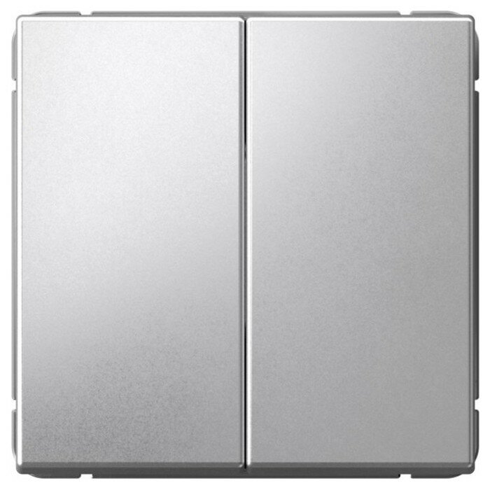 SE ArtGallery Алюминий Переключатель 2-кл. сх.6/2, 10АХ механизм SE GAL000365