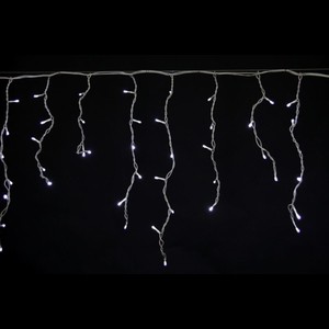 Бахрома светод. 3*0,6м (140LED) A-012R WT провод белый, белая