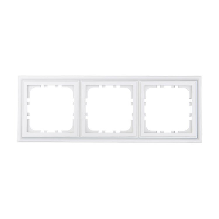 LK Studio CLASSIC Рамка 3  поста Белая