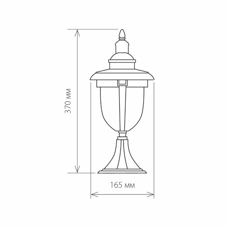 Уличный свет EL- Atlas S черное золото (снят с пр-ва)