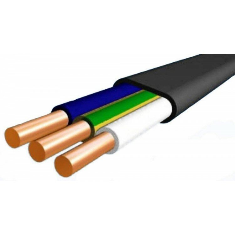 Кабель ВВГ-П нг(А) 3х1,5 ТРТС (Металлист)