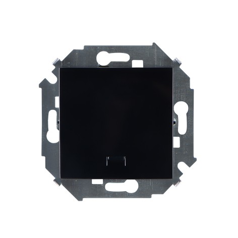 Выключатель SIMON 15 1-кл.с подсветкой 16А 250В винт.зажим черн.глянец 1591104-032