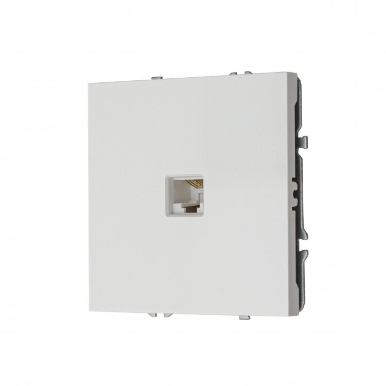 MIKAMI MI-5 Розетка комп. 1* RJ45 Белый глянцевый