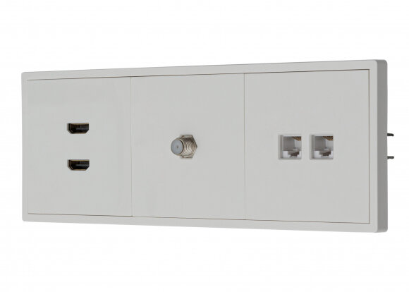 MIKAMI MI-5 Розетка комп. 1* RJ45 Белый глянцевый