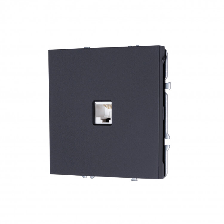 MIKAMI MI-5 Розетка комп. 1* RJ45 Черный soft touch