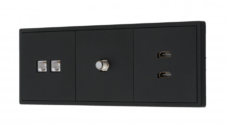 MIKAMI MI-5 Розетка комп. 1* RJ45 Черный soft touch