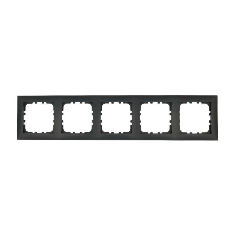 LK60 Рамка 5-постов Черный бархат
