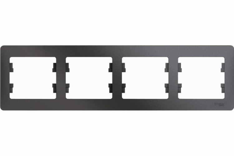 Рамка 4-ая Glossa графит GSL001304