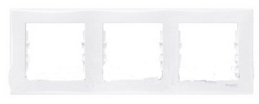 SE Sedna Рамка 3-ая горизонтальная Белая SDN5800521