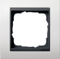 Рамка GIRA Event бел. с антрацитовой вставкой GIR 21107