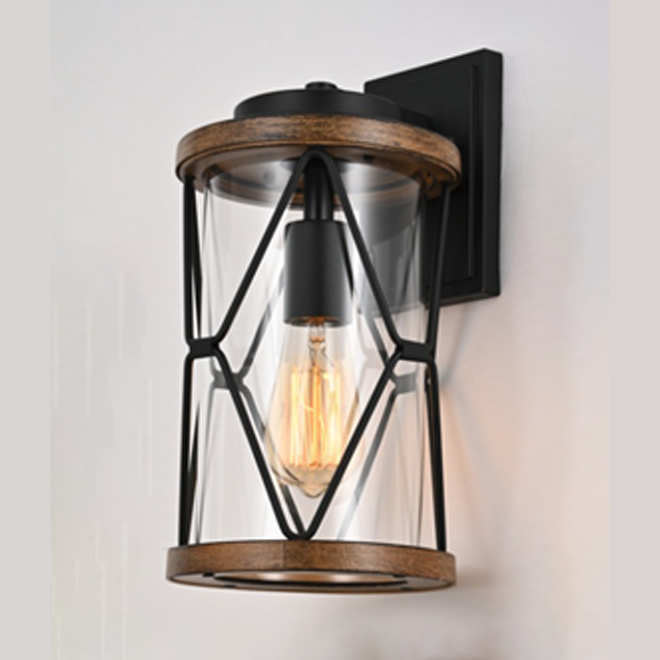 Светильник садово-парк. "Савона" G4122M BI+Red wood 220V Е27 IP44