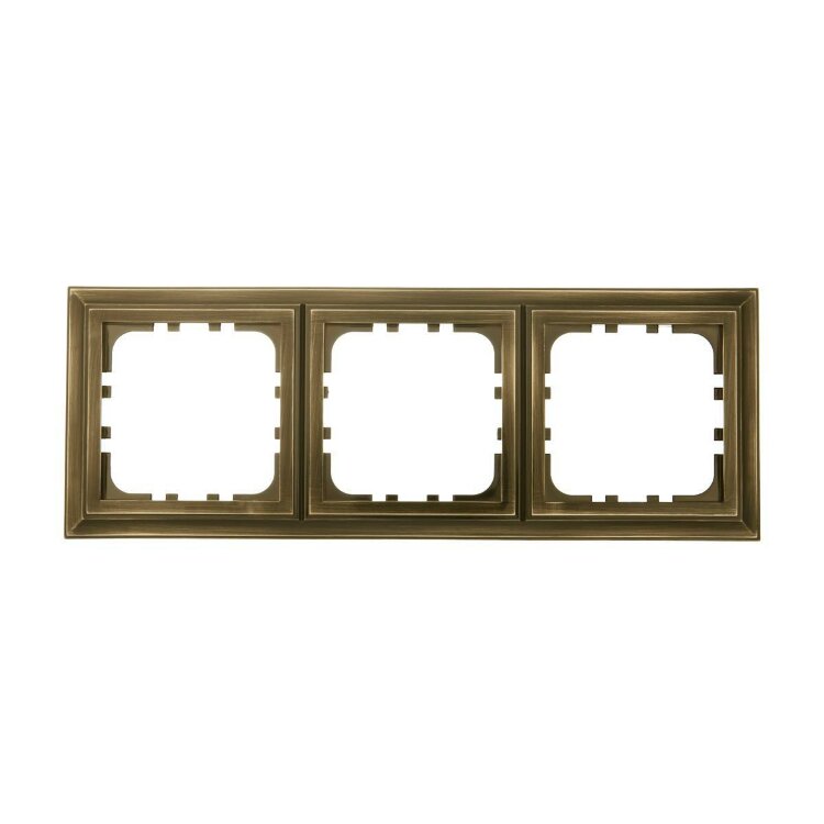CLASSIC Рамка 3-поста Бронза