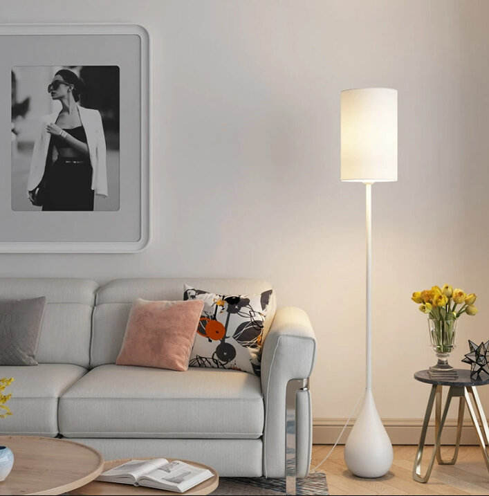 Торшер AURA 9073 WH  E27 20*25*h150