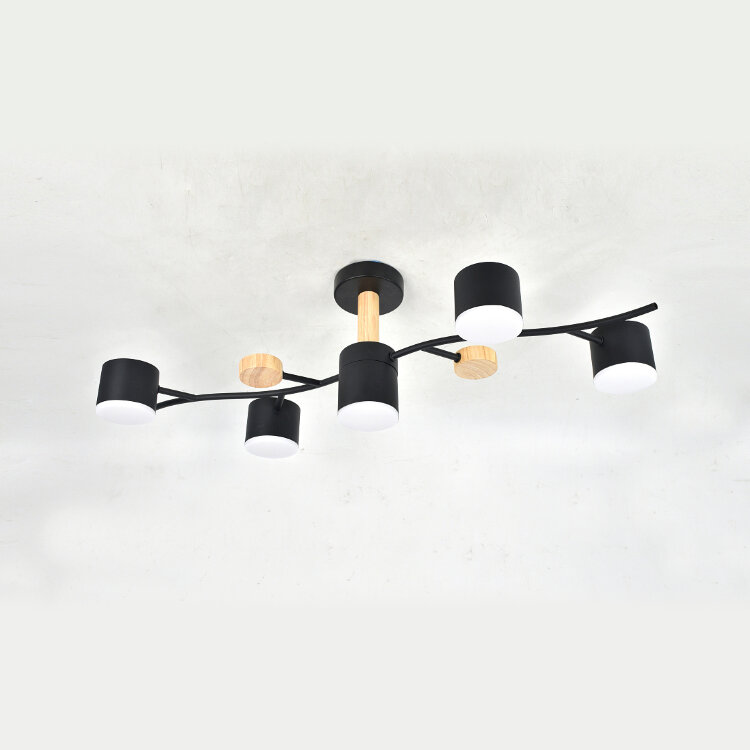 Люстра  MS 1202/5 Вустер черный/дерево  5*GX53 max.11W