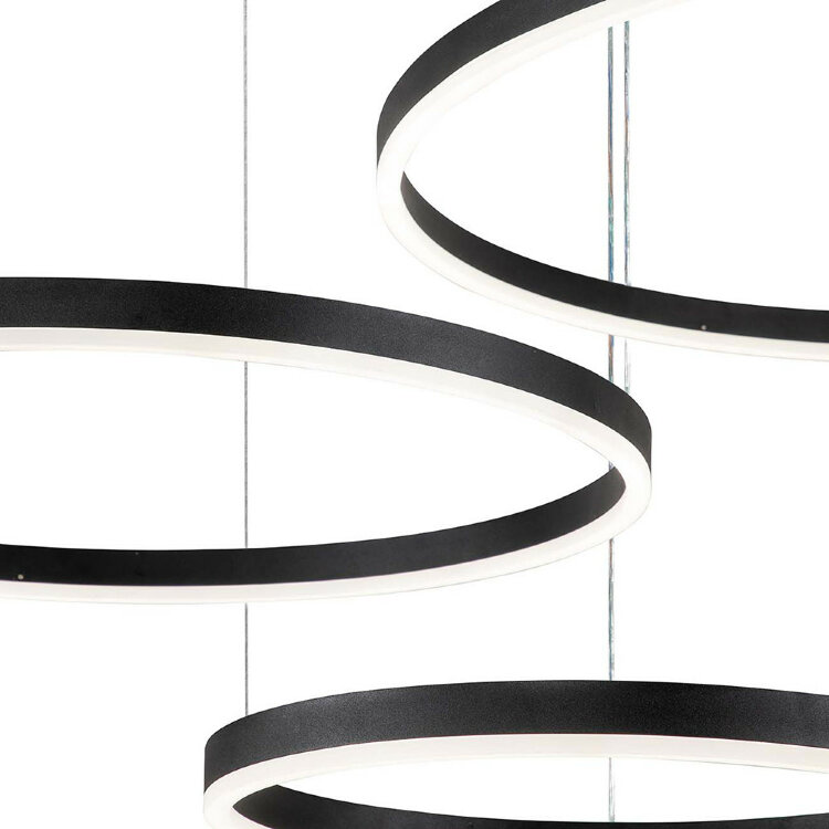 Люстра INDIGO 14001/3P Black V000032L