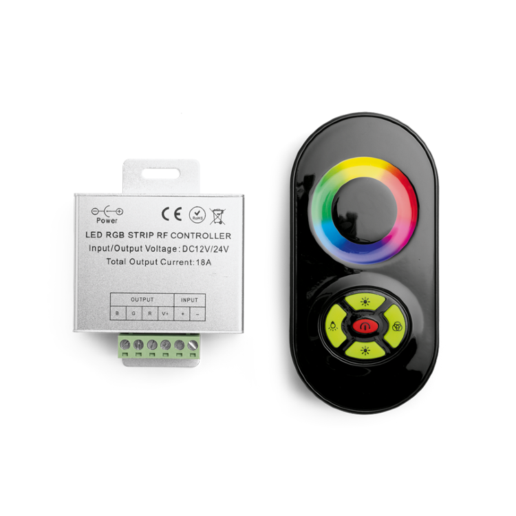 Контроллер Wolta Decor WLC-CP/01 для ленты RGB 12-24В 80*63*25мм