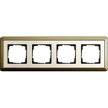 GIRA ClassiX Art Рамка 4-ая Бронза/Кремовый