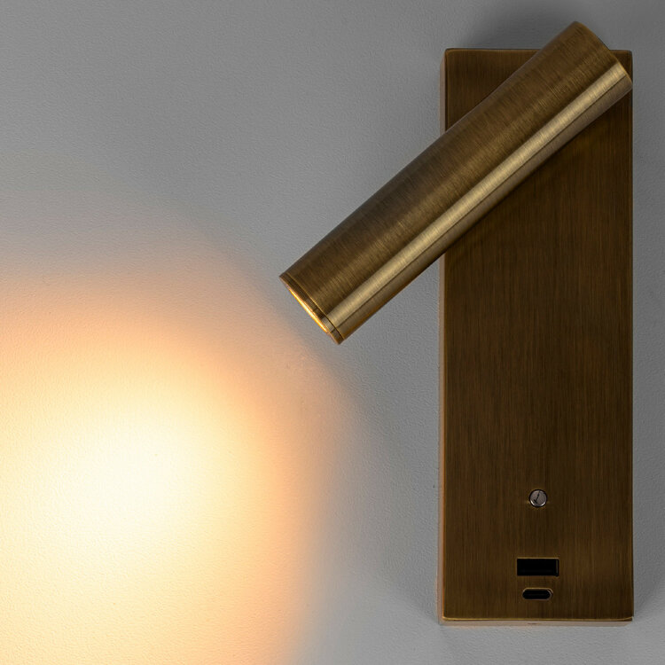 Спот CITILUX CL704433 Декарт бронза стар. с USB