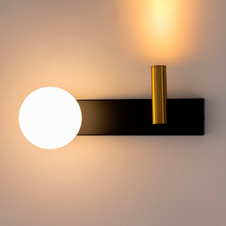 Спот CITILUX CL704451 Декарт черный+бронза