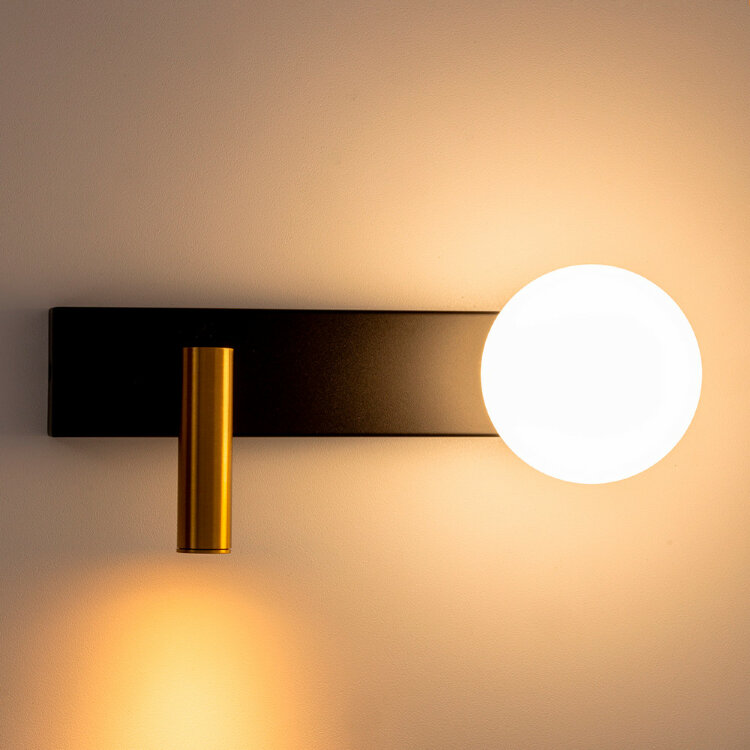 Спот CITILUX CL704451 Декарт черный+бронза