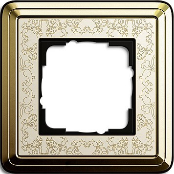 GIRA ClassiX Art Рамка 1-ая Латунь/Кремовый