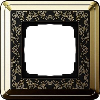 GIRA ClassiX Art Рамка 1-ая Латунь/Черный