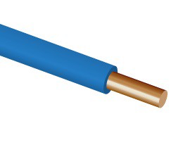 Провод ПуВнг(А)-LS 1*10 голубой (ПВ1) однопроволочный