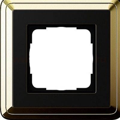GIRA ClassiX Рамка 1-ая Латунь/черный