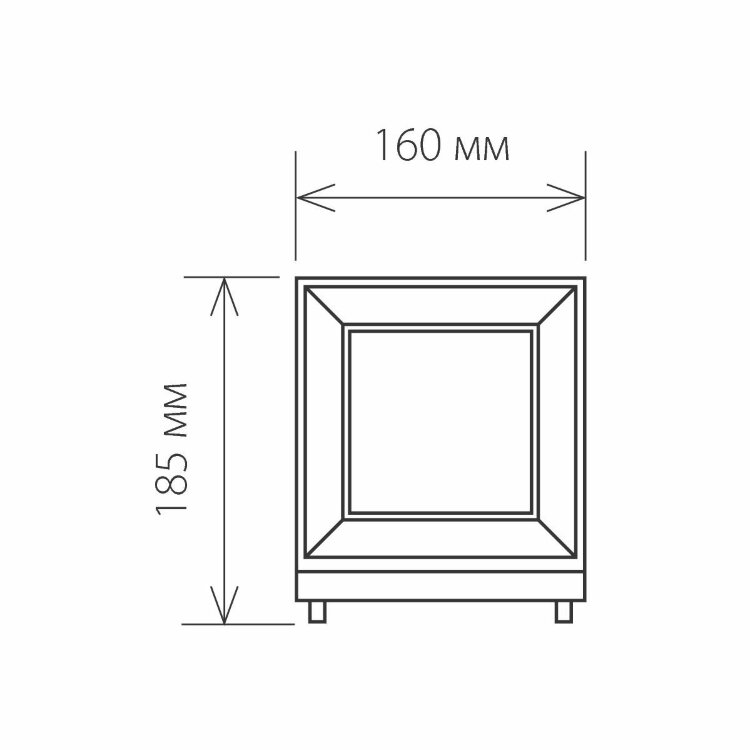 Уличный свет EL - TECHNO 1604 MARCO S черный (снят с пр-ва)