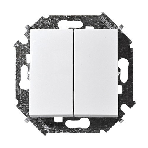 Проходной выкл. (перекл). 2-кл. винт.зажим белый 1591397-030 SIMON 15