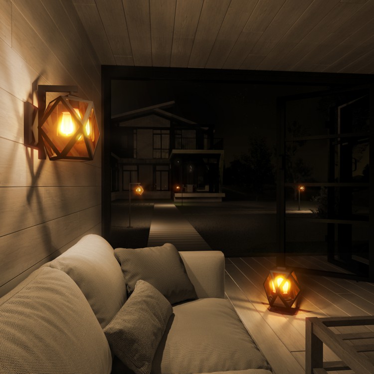 Уличный свет EL- Ambra S черный